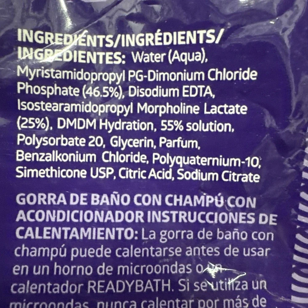 No RINSE Medline ReadyBath Scented Rinse-Free Shampoo Cap W/Conditioner Lot of 3